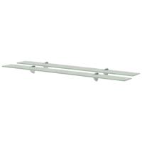 Schappen zwevend 2 st 100x10 cm 8 mm glas