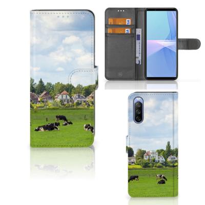 Sony Xperia 10 III | Telefoonhoesje | Met pasjeshouder | Koeien