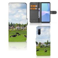 Sony Xperia 10 III | Telefoonhoesje | Met pasjeshouder | Koeien Sony Xperia 10 III | Telefoonhoesje | Met pasjeshouder | Koeien