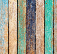 Hout behang geel bruin houtplanken