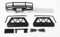 RC4WD Trifecta Front Bumper, Sliders and Side Bars for Land Cruiser LC70 Body (Black) (VVV-C0412)