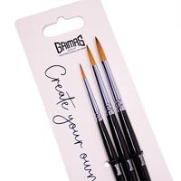 Grimas Penselenset 2/4/6 rond