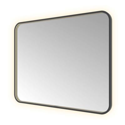 Hotbath &MORE Spiegel direct en indirect LED color changing spiegelverwarming met afstandsbediening Geborsteld zwart PVD SSQ180MBP