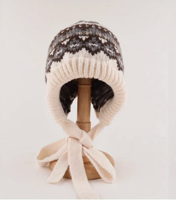 Boheemse Gebreide Muts Beige Bruin - Winter - Spiritueelboek.nl