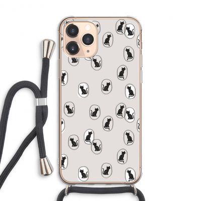 Miauw: iPhone 11 Pro Max Transparant Hoesje met koord