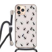 Miauw: iPhone 11 Pro Max Transparant Hoesje met koord