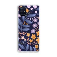 Flowers with blue leaves: Galaxy A51 4G Transparant Hoesje