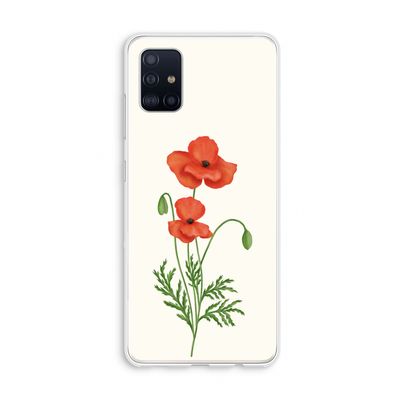 Red poppy: Galaxy A51 4G Transparant Hoesje