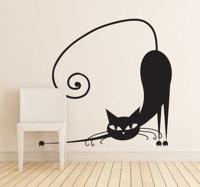 Muursticker Decoratieve Kat