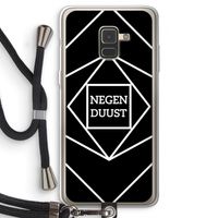 Negenduust geometrisch: Samsung Galaxy A8 (2018) Transparant Hoesje met koord