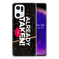 OPPO Find X5 Pro | Siliconen hoesje | met naam Already Taken Black