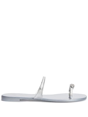 Giuseppe Zanotti sandales à bride orteil - Argent