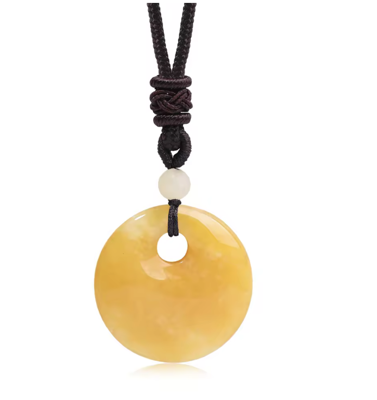 Gele jade ketting - energie & vreugde - Kettingen - Spiritueelboek.nl