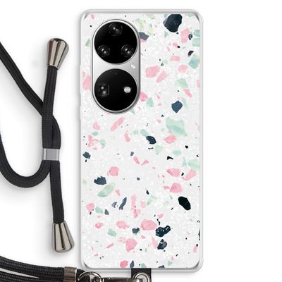 Terrazzo N°3: Huawei P50 Pro Transparant Hoesje met koord