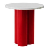 Normann Copenhagen Dit Bijzettafel - Bright Red White Carrara - thumbnail