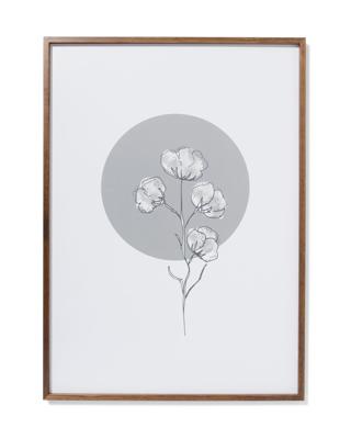 HEMA Fotolijst 50x70cm Notenkleur Massief Hout (hout)