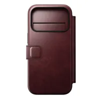 Nomad Horween lederen folio iPhone 17 Pro - Burgundy