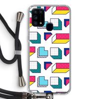 8-bit N°7: Samsung Galaxy M31 Transparant Hoesje met koord