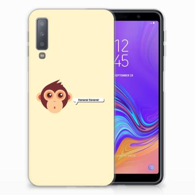 Samsung Galaxy A7 (2018) Telefoonhoesje met Naam Monkey Samsung Galaxy A7 (2018) Telefoonhoesje met Naam Monkey