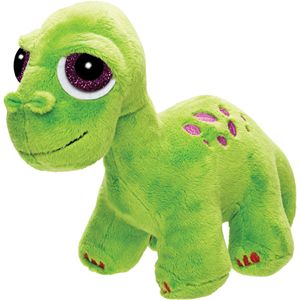 Pluche knuffeldier dinosaurus - Brontosaurus - groen - 21 cm - Dino thema