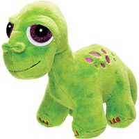 Pluche knuffeldier  dinosaurus - Brontosaurus - groen - 21 cm - Dino thema   -