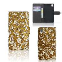 Wallet Case Sony Xperia Z1 Barok Goud - thumbnail