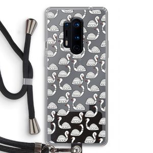 Zwanen: OnePlus 8 Pro Transparant Hoesje met koord