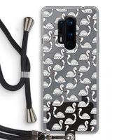 Zwanen: OnePlus 8 Pro Transparant Hoesje met koord