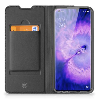 OPPO Find X5 Pro | Standcase | Marmer Zwart - Origineel Cadeau Vader