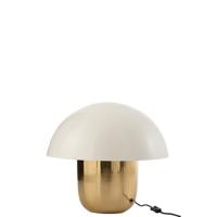 Lamp Paddenstoel Ijzer Wit|goud Large