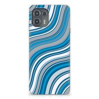 Motorola Edge 20 Lite TPU bumper Waves Blue - thumbnail