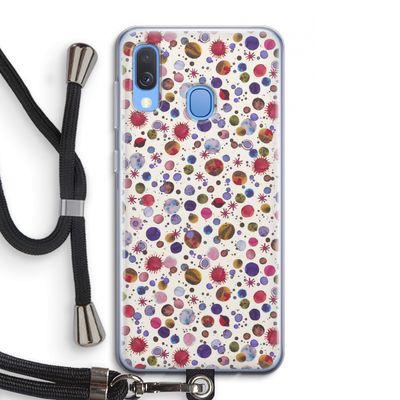 Planets Space: Samsung Galaxy A40 Transparant Hoesje met koord