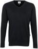 Hakro 143 V-neck pullover Premium-Cotton - Black - L