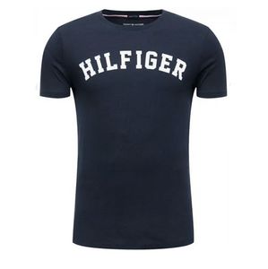 Tommy Hilfiger T-shirt met logo print blauw