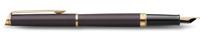 Waterman Hémisphère Metalic vulpen, fijn, zwart GT, giftbox