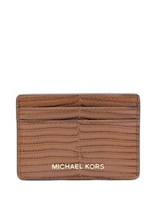 Michael Kors porte-cartes Jet Set en cuir - Marron