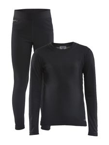 Craft 1909712 Core Warm Baselayer Set Jr - Black - 158/164