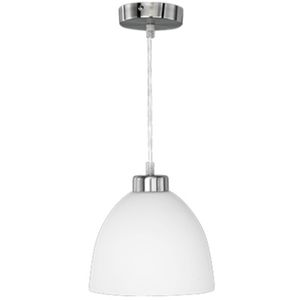 LED Hanglamp - Trion Dolina - E27 Fitting - 1-lichts - Rond - Mat Chroom - Aluminium