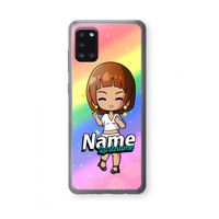 Chibi Maker vrouw: Samsung Galaxy A31 Transparant Hoesje