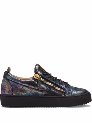 Giuseppe Zanotti baskets Gail en cuir - Multicolore
