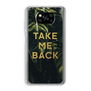 Take me back: Xiaomi Poco X3 Pro Transparant Hoesje