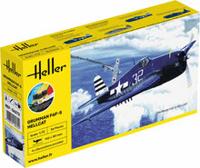 Heller 56272 STARTER KIT F6F Hellcat Bouwpakket Schaal 1:72