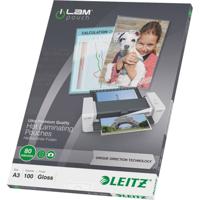 Leitz Lamineerfolie DIN A3 80 micron glanzend 100 stuk(s) - thumbnail