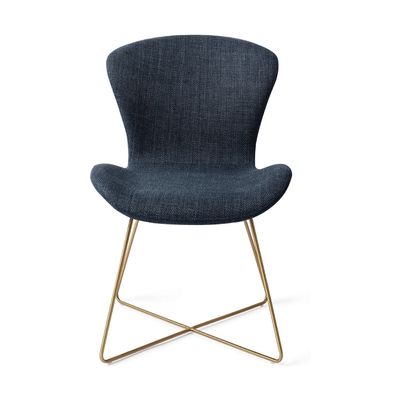 Jesper Home Moji eetkamerstoel Mystic Marine cross gold