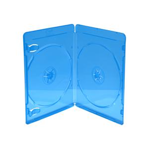 MediaRange BOX39-2-50 CD-doosje Blu-Ray-doos 2 schijven Blauw, Transparant