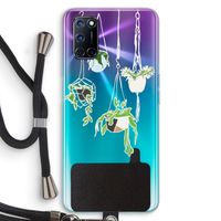 Hang In There: Oppo A72 Transparant Hoesje met koord