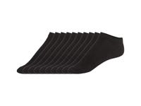 LIVERGY 10 paar sneakersokken (Zwart, 39-42)