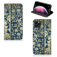 Apple iPhone 11 Pro Max Smart Cover Beige Flowers - thumbnail