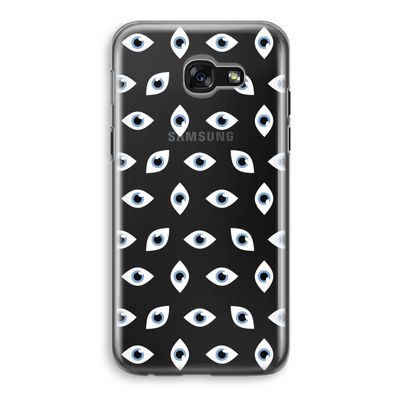 Eyes pattern: Samsung Galaxy A5 (2017) Transparant Hoesje