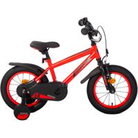 AMIGO Jongensfiets Arrow 14 Inch 24 cm Jongens Terugtraprem Rood/Zwart - thumbnail